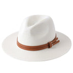 Chapéu Panamá Unissex G6P16 - Chapéu Unissex Panamá - Fine Style Casa Tech Loja Branco Leite 56-58cm 