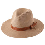 Chapéu Panamá Unissex G6P16 - Chapéu Unissex Panamá - Fine Style Casa Tech Loja Khaki 56-58cm 
