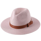 Chapéu Panamá Unissex G6P16 - Chapéu Unissex Panamá - Fine Style Casa Tech Loja Rosa 56-58cm 
