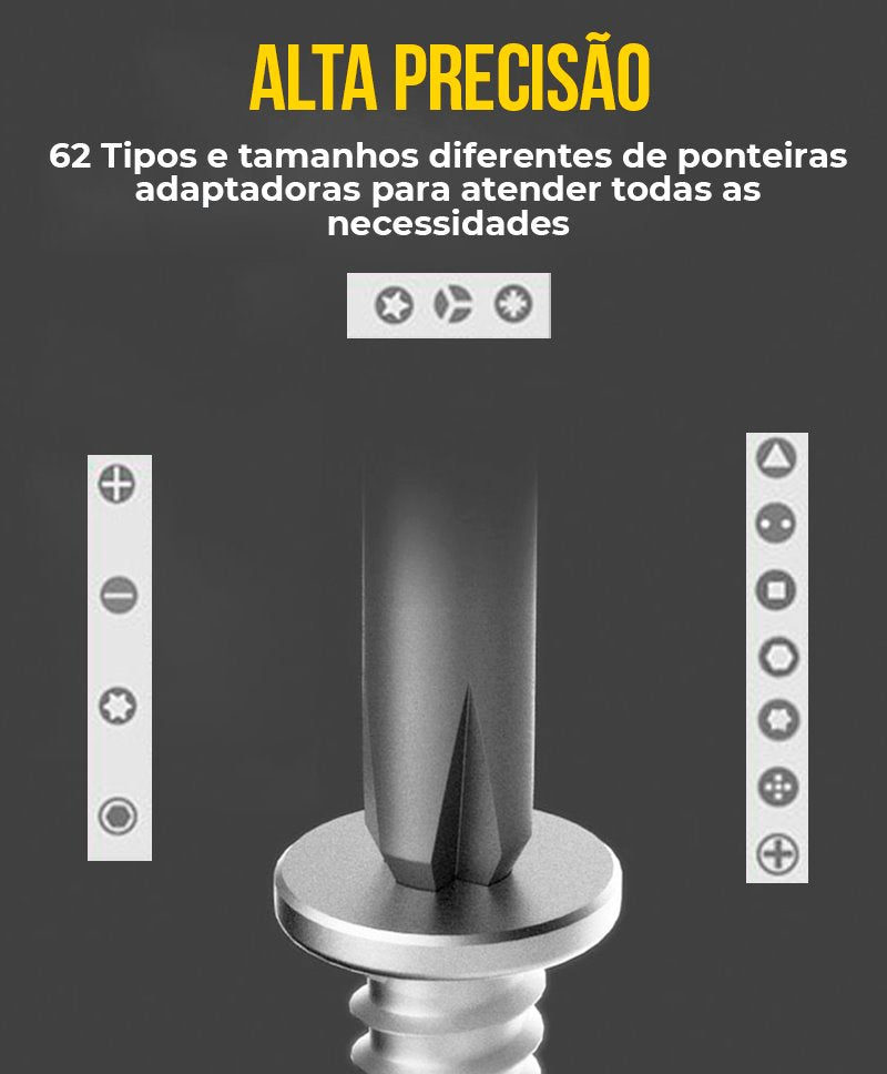 Chaves de Fenda de Alta Precisão - Kit G4P2 - Chaves de Fenda Casa Tech Loja 