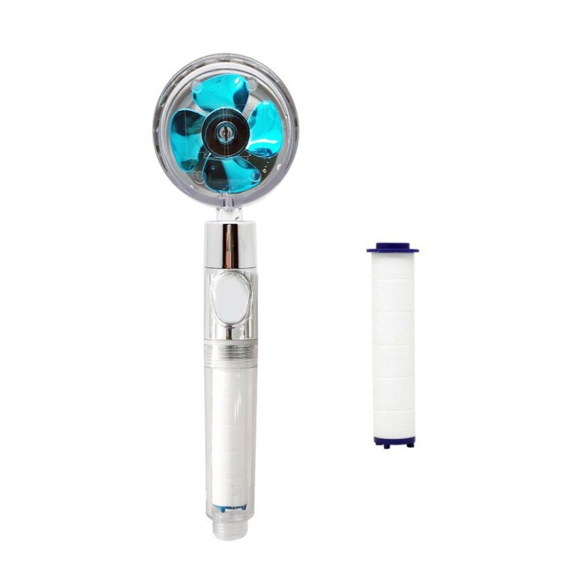 Chuveiro PowerHead - Mais Economia e Relaxamento no Banho G2P23 - Chuveiro PowerHead Casa Tech Loja Hélice Azul Suporte Simples 
