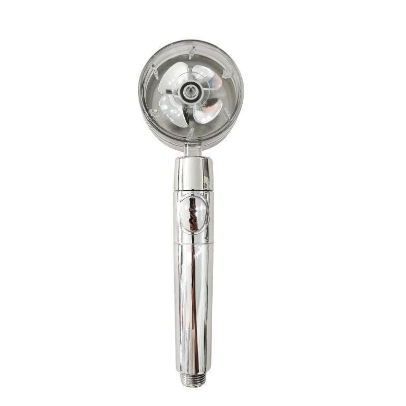 Chuveiro PowerHead - Mais Economia e Relaxamento no Banho G2P23 - Chuveiro PowerHead Casa Tech Loja Hélice Prata e Suporte Inox 