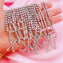 Colar com Iniciais Cravejado com Zircônia Folheado a ouro 18k JSF24 - Colar com Iniciais Cravejado com Zircônia Folheado a ouro 18k Casa Tech 