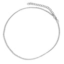 Colar com Iniciais Cravejado com Zircônia Folheado a ouro 18k JSF24 - Colar com Iniciais Cravejado com Zircônia Folheado a ouro 18k Casa Tech 