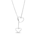 Colar de Coração em Prata 925 JSF07 - Colar de Coração em Prata 925 Casa Tech 