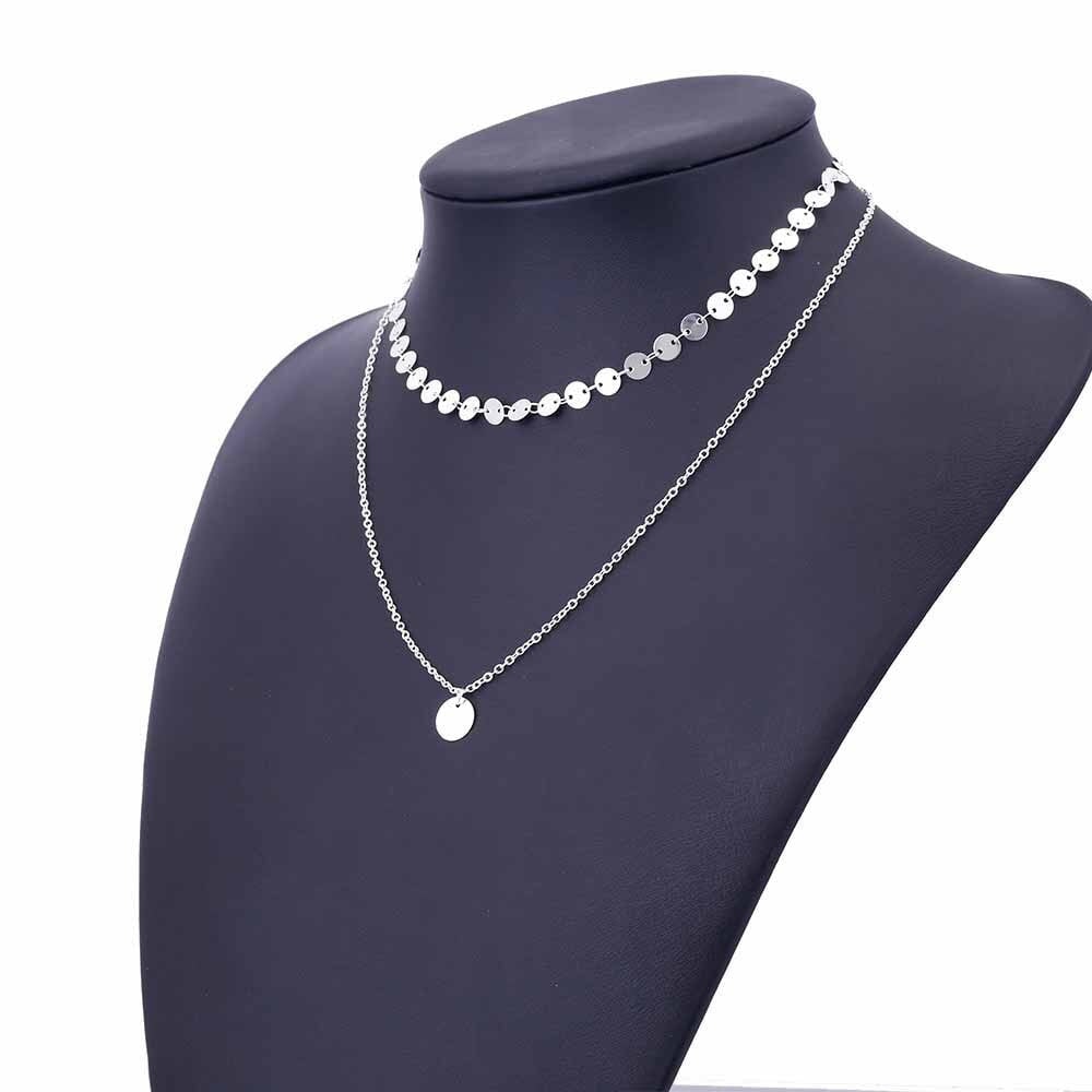 Colar Feminino Eco JSF03 - Colar Feminino Eco Casa Tech Loja Prata 