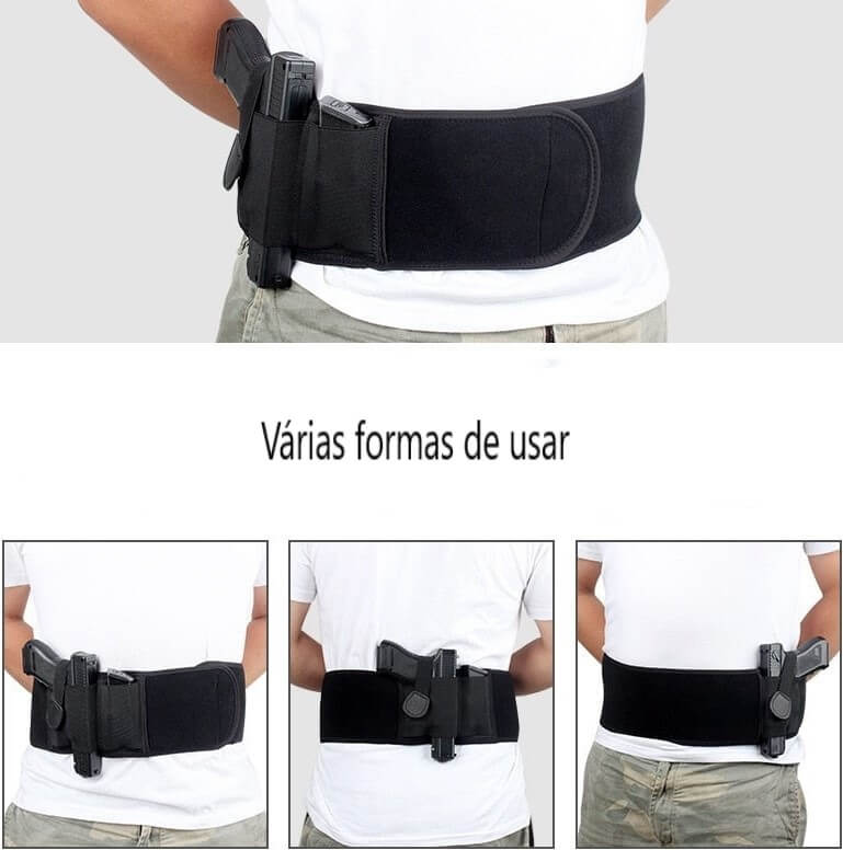 Coldre Velado Abdominal Tático G5P12 - Coldre Velado Abdominal Tático Casa Tech Loja 