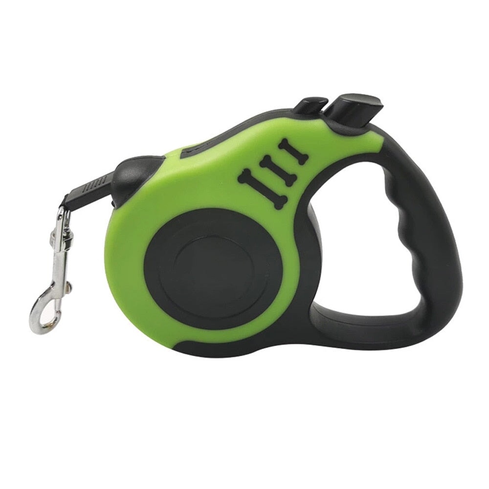 Coleira para Cachorro Retrátil DOG07 - Coleira para Cachorro Retrátil Casa Tech Verde 5 m 