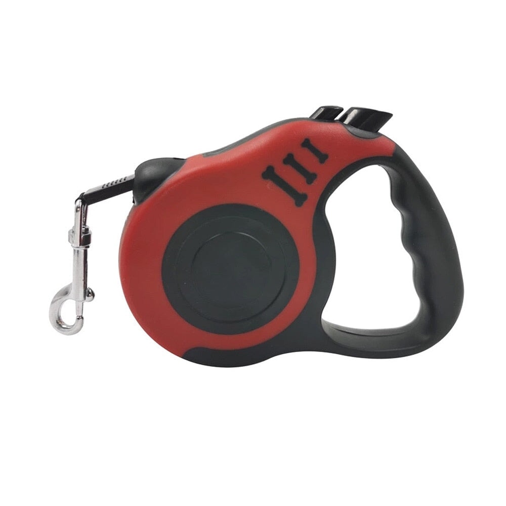 Coleira para Cachorro Retrátil DOG07 - Coleira para Cachorro Retrátil Casa Tech Vermelho 5 m 