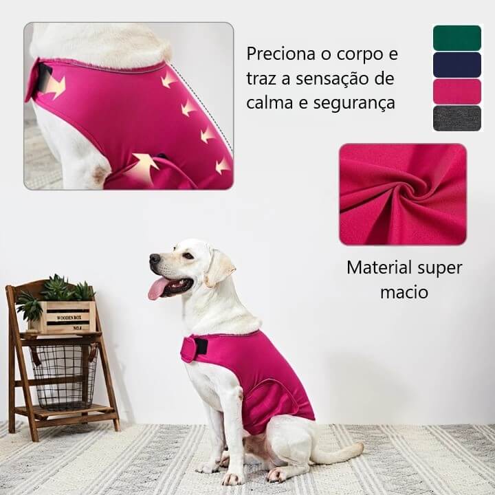 Colete para reduzir a ansiedade e acalmar gatos e cachorros G7P1 - Colete para reduzir a ansiedade e acalmar gatos e cachorros Casa Tech Loja 