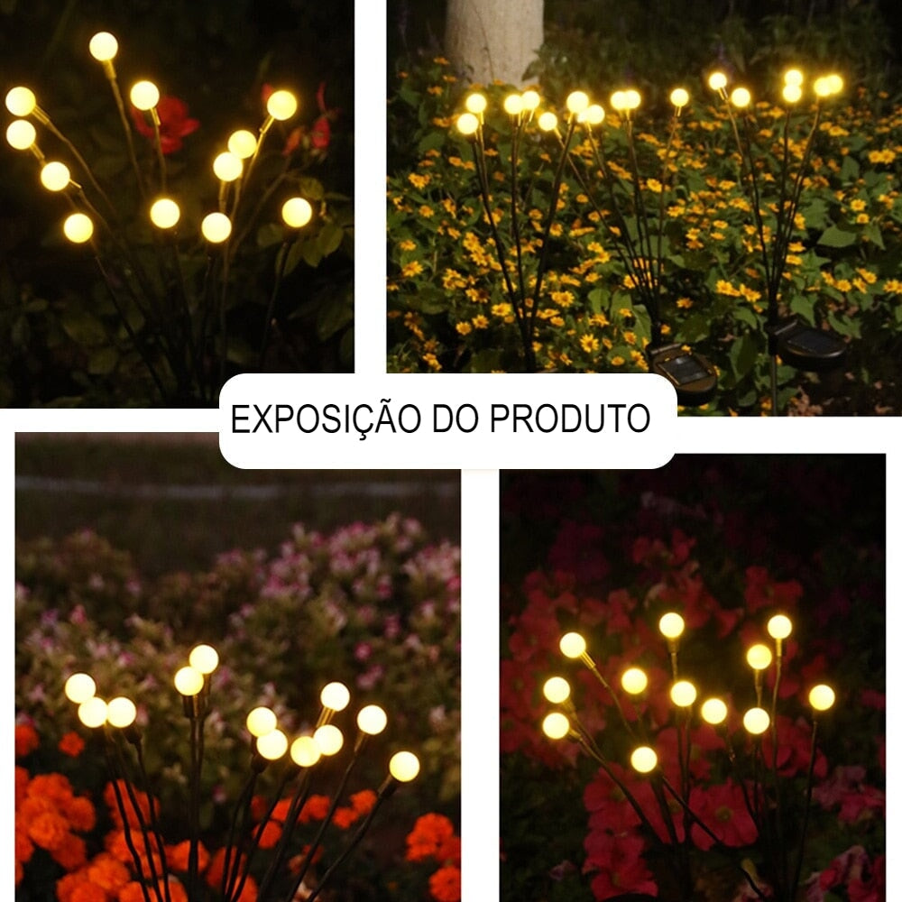 Compre 1 Leve 2: Led com Energia Solar para Jardim e Área Externa Vaga-lume Impermeável Decoração que se Movimenta com o Vento JEP13 - Compre 1 Leve 2: Led com Energia Solar para Jardim e Área Externa Vaga-lume Impermeável Decoração que se Movimenta com o Vento Casa Tech 