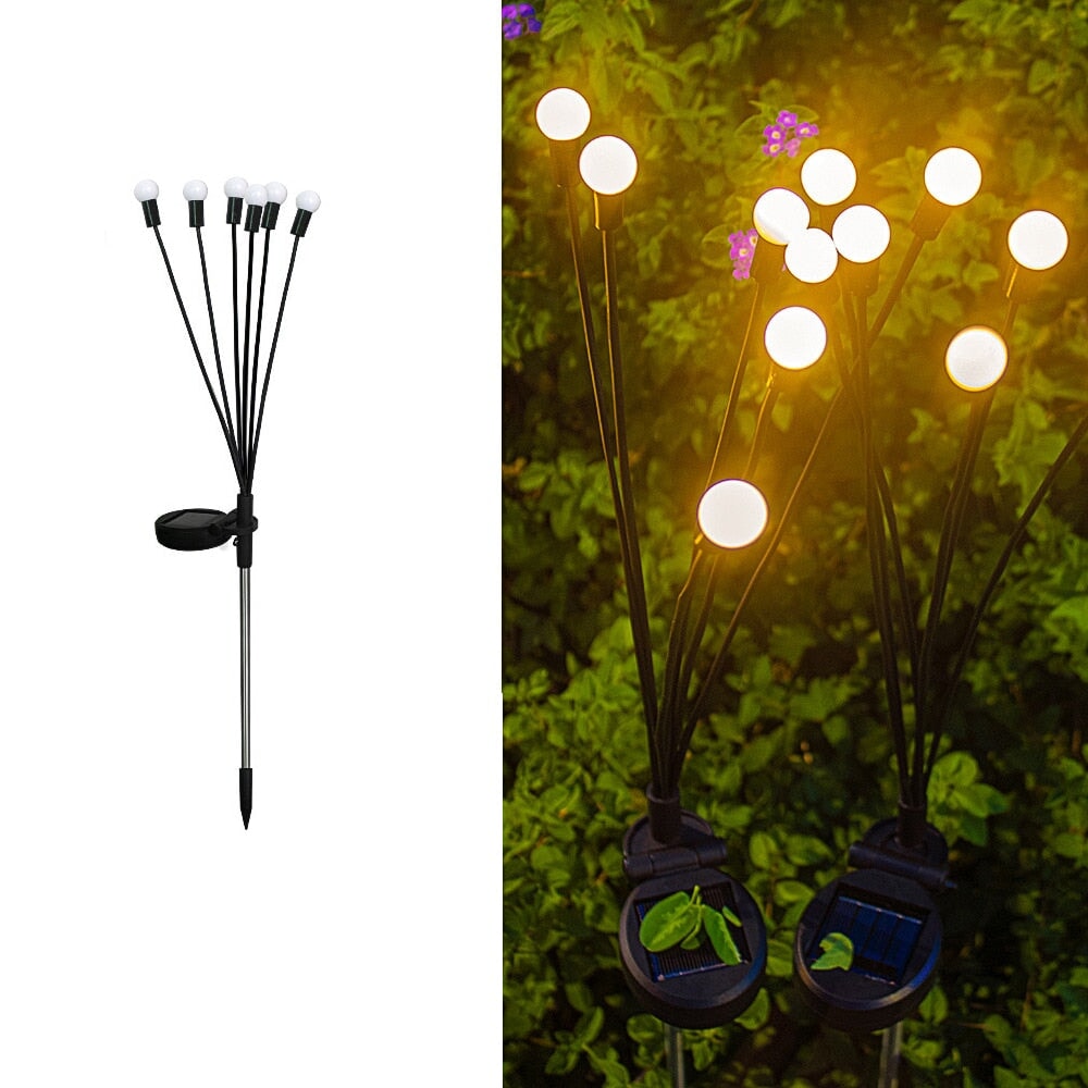 Compre 1 Leve 2: Led com Energia Solar para Jardim e Área Externa Vaga-lume Impermeável Decoração que se Movimenta com o Vento JEP13 - Compre 1 Leve 2: Led com Energia Solar para Jardim e Área Externa Vaga-lume Impermeável Decoração que se Movimenta com o Vento Casa Tech 10 Leds - 1 Peças 