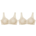 Compre 1 Leve 2 - Sutiã de Renda Max Confort LIF19 - Compre 1 Leve 2 - Sutiã de Renda Max Confort Casa Tech Bege + Bege P 