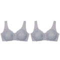Compre 1 Leve 2 - Sutiã de Renda Max Confort LIF19 - Compre 1 Leve 2 - Sutiã de Renda Max Confort Casa Tech Cinza + Cinza P 