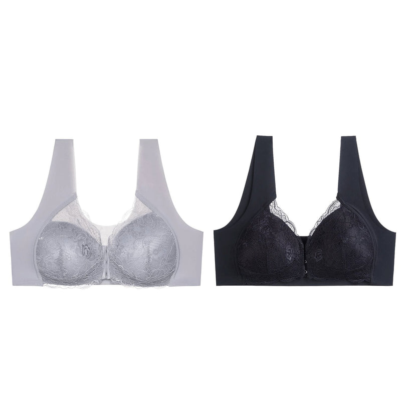 Compre 1 Leve 2 - Sutiã Sexy Comfort LIN10 - Compre 1 Leve 2 - Sutiã Sexy Comfort Casa Tech Loja Cinza + Preto M 