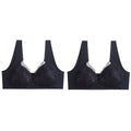 Compre 1 Leve 2 - Sutiã Sexy Comfort LIN10 - Compre 1 Leve 2 - Sutiã Sexy Comfort Casa Tech Loja Preto + Preto M 