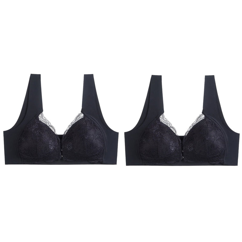 Compre 1 Leve 2 - Sutiã Sexy Comfort LIN10 - Compre 1 Leve 2 - Sutiã Sexy Comfort Casa Tech Loja Preto + Preto M 