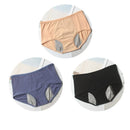 Compre 1 Leve 3 - Calcinha Absorvente Confort LIN01 - Compre 1 Leve 3 - Calcinha Absorvente Confort Casa Tech Preto + Azul + Nude P 