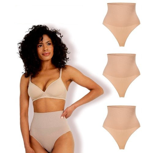 Compre 1 Leve 3 - Calcinha Modeladora Fitness LIF24 - Compre 1 Leve 3 - Calcinha Modeladora Fitness Casa Tech Bege P 