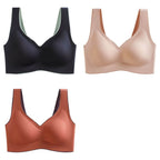 COMPRE 1 LEVE 3 - Sutiã Confort Slim G5P8 - Kit Sutiã Confort Slim - COMPRE 1 LEVE 3 Casa Tech Loja Preto-Bege-Vermelho P 