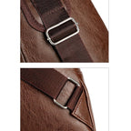 Compre um Leve Dois - Bolsa Masculina Transversal de Couro MBM06 - Compre um Leve Dois - Bolsa Masculina Transversal de Couro Casa Tech Loja 