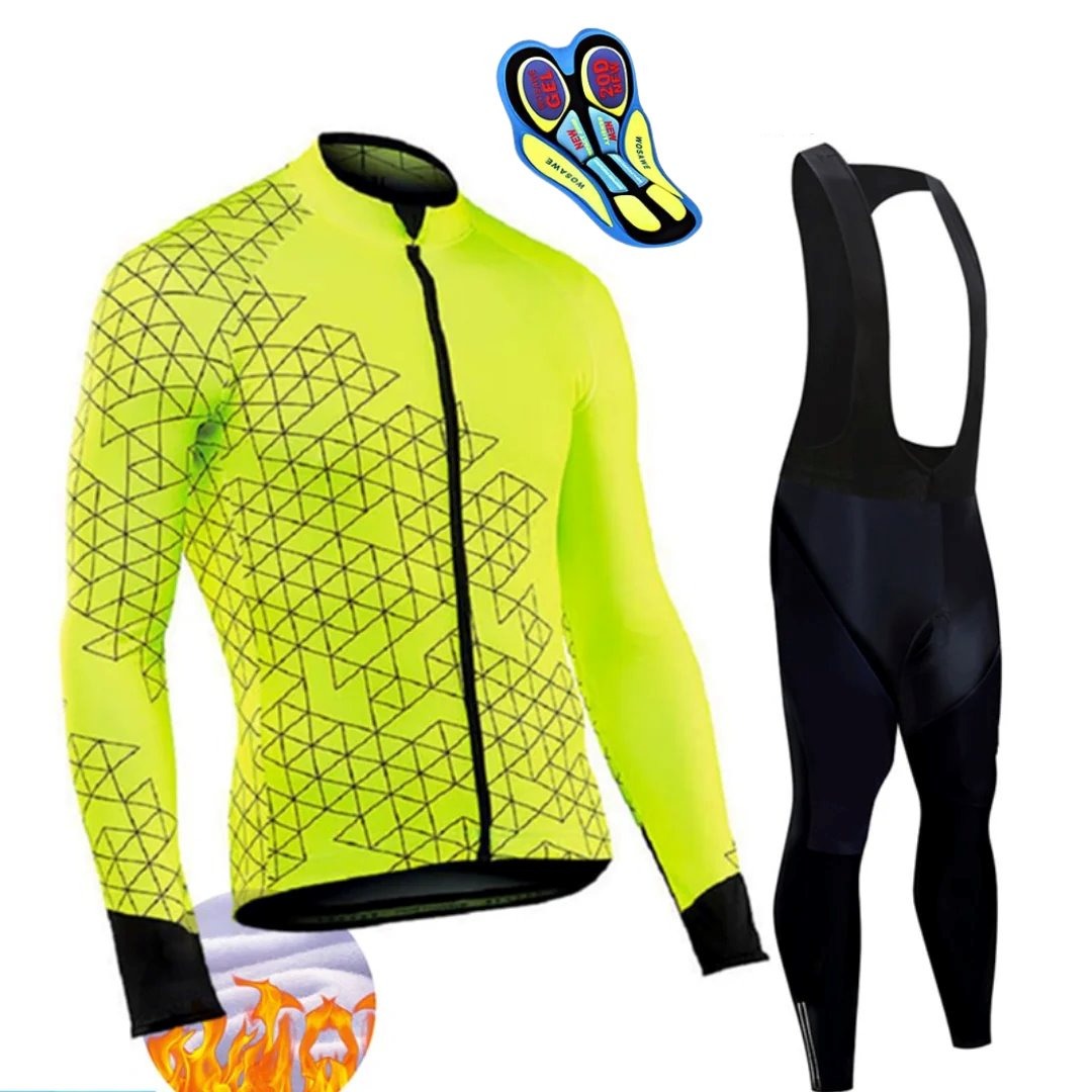 Conjunto Térmico para Andar de Bicicleta CIC03 - Conjunto Térmico para Andar de Bicicleta Casa Tech Verde - Bretelle P 