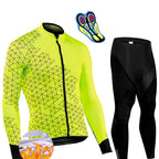 Conjunto Térmico para Andar de Bicicleta CIC03 - Conjunto Térmico para Andar de Bicicleta Casa Tech Verde - Calça P 