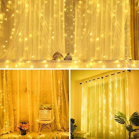Cortina com Luzes de Led e Controle Remoto G3P21 CORTINA DE LED Casa Tech Loja 