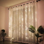 Cortina com Luzes de Led e Controle Remoto G4P7 CORTINA DE LED BRANCO FRIO Casa Tech Loja 3m x 3m 300 LED 