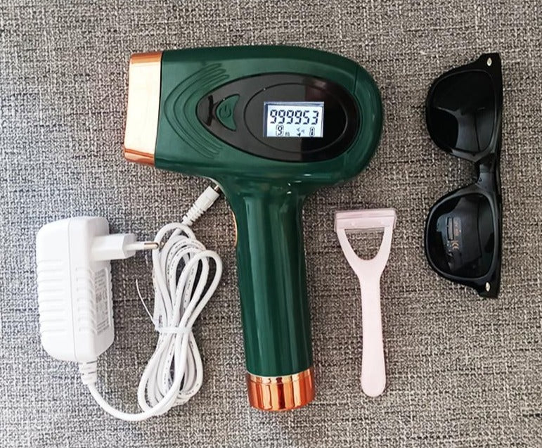 Depilador a Laser Permanente e Indolor - 990.000 Disparos G2P15 - Depilador Rejuvenescedor a Laser Casa Tech Loja Verde 