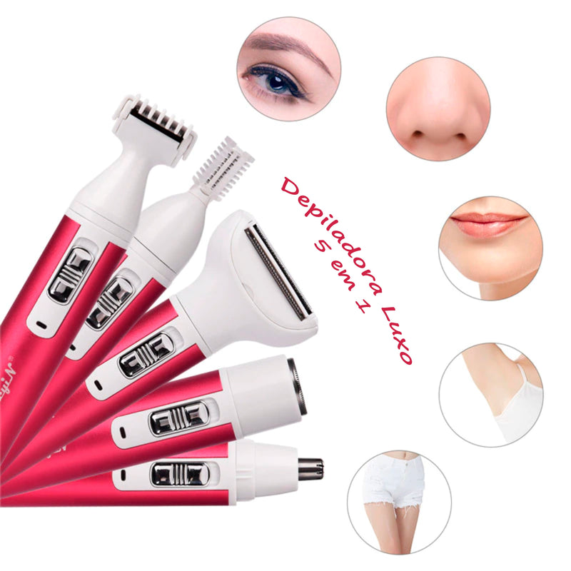 Depiladora Luxo - 5 em 1 G3P10 - Depiladora Luxo - 5 em 1 Casa Tech Loja 