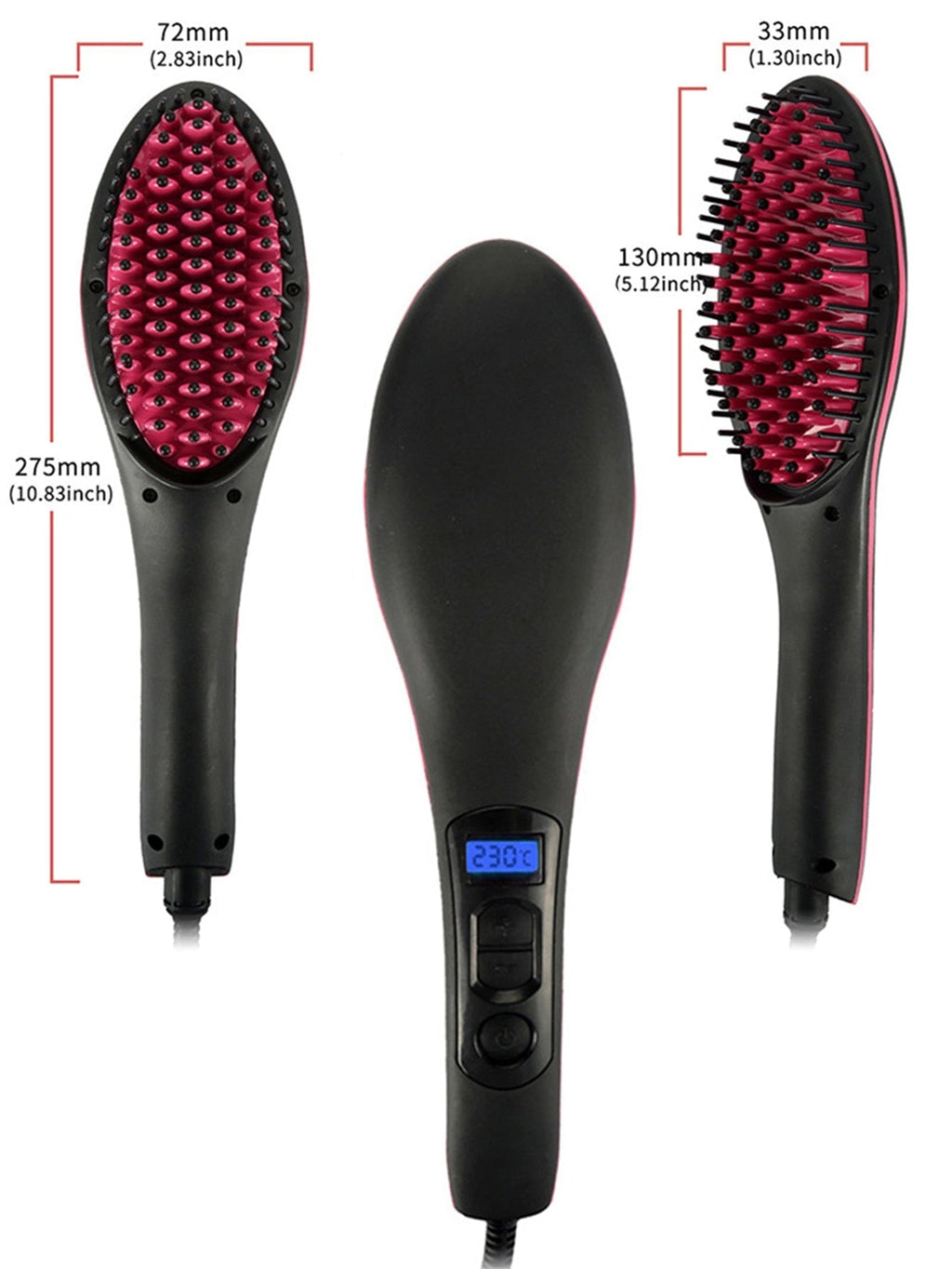 Escova Alisadora Magic Hair EAB08 - Escova Alisadora Magic Hair Casa Tech 