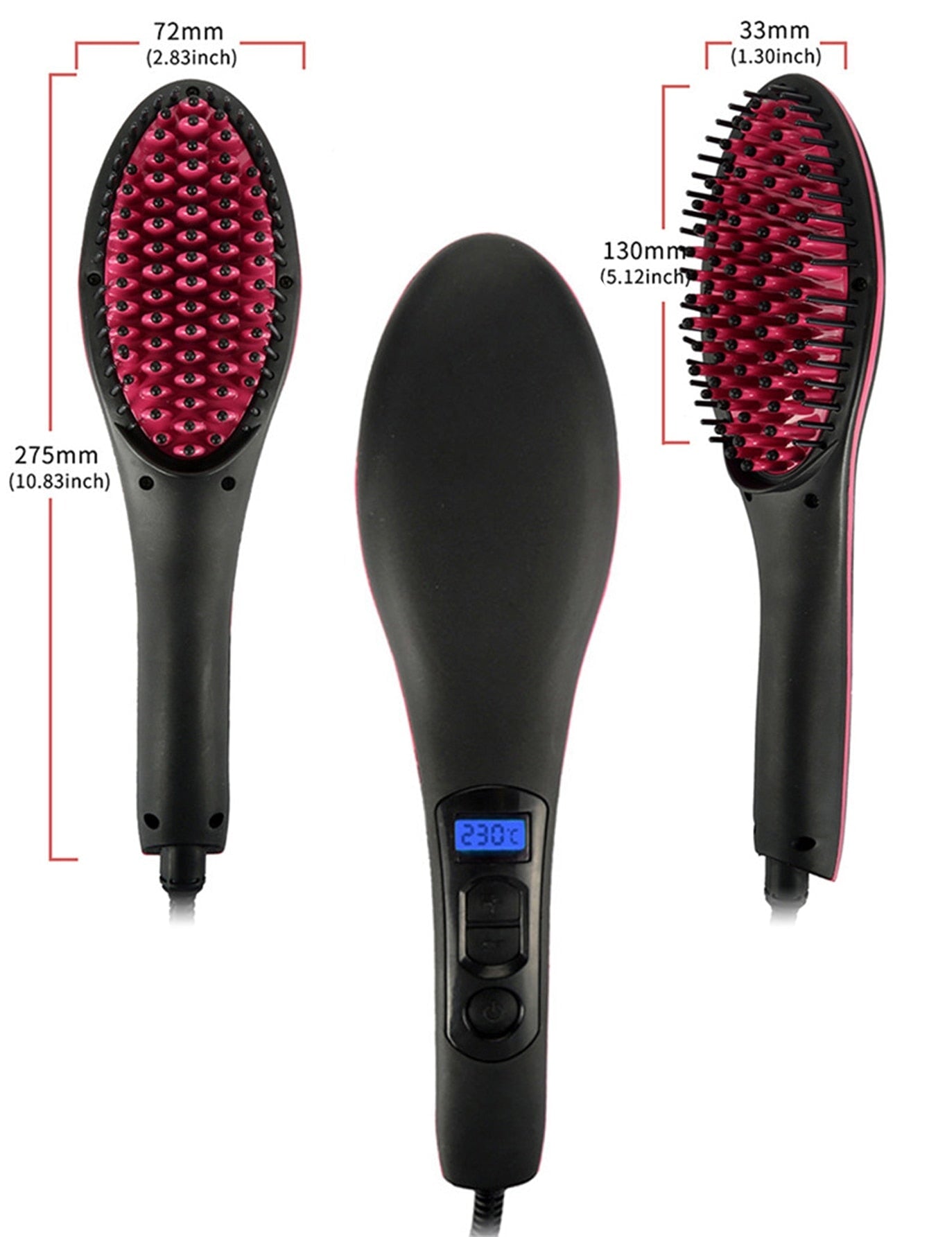 Escova Alisadora Magic Hair EAB08 - Escova Alisadora Magic Hair Casa Tech 