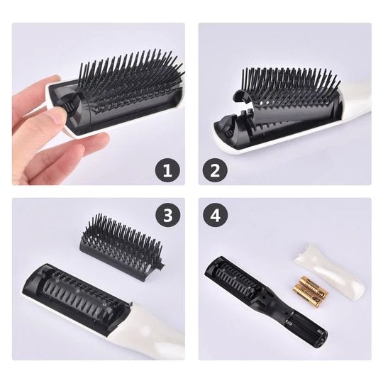 Escova Alisadora Ultra Hair - Massagem a Laser para Crescimento Capilar G3P19 - Escova Ultra Hair Casa Tech Loja 