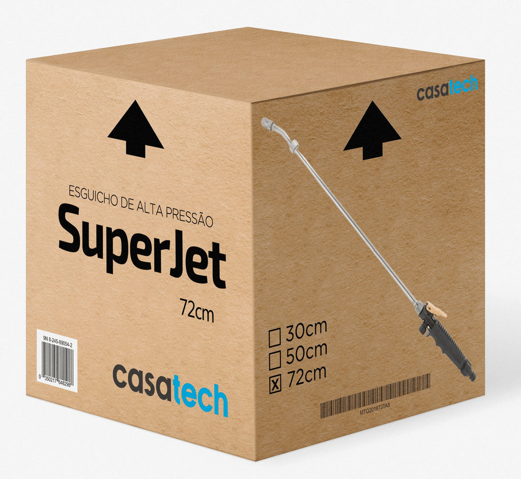 Esguicho de Alta Pressão - Super Jet G9P10 - Esguicho de Alta Pressão Super Jet Casa Tech Loja 72 cm 