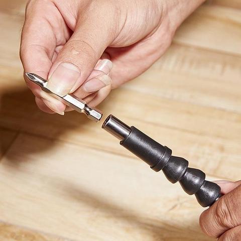 Extensor Magnético Flexível Universal para Furadeira e Chaves de Fenda G1P23 - Extensor Furadeira Casa Tech Loja 
