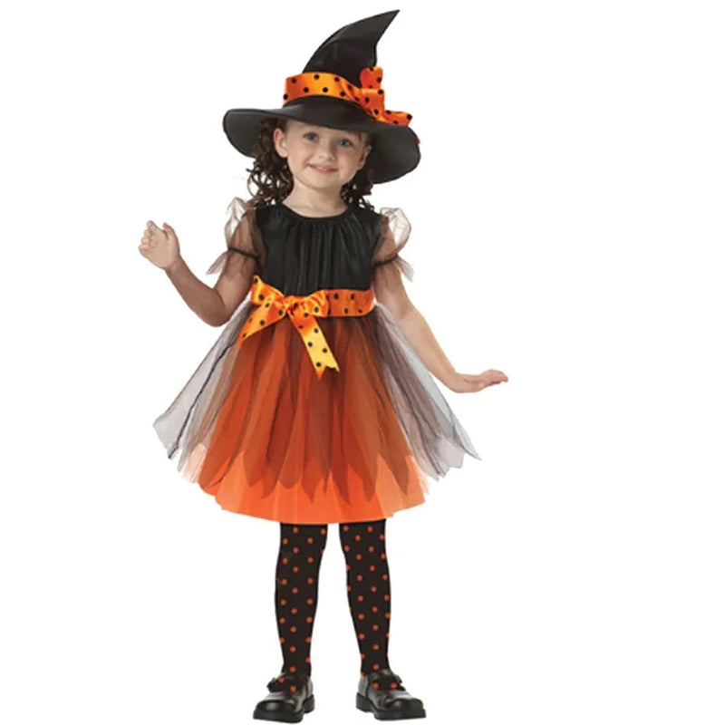 Fantasia de Bruxa Infantil Halloween Casa Tech 12 meses 