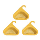 Filtro de Pia de Silicone Ergonômico (Cisne Drain) COZ08 - Filtro de Pia de Silicone Ergonômico (Cisne Drain) Casa Tech Loja Amarelo 3 unidades 