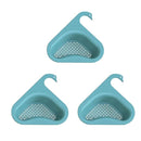 Filtro de Pia de Silicone Ergonômico (Cisne Drain) COZ08 - Filtro de Pia de Silicone Ergonômico (Cisne Drain) Casa Tech Loja Azul 3 unidades 