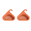 Filtro de Pia de Silicone Ergonômico (Cisne Drain) COZ08 - Filtro de Pia de Silicone Ergonômico (Cisne Drain) Casa Tech Loja Laranja 2 unidades 