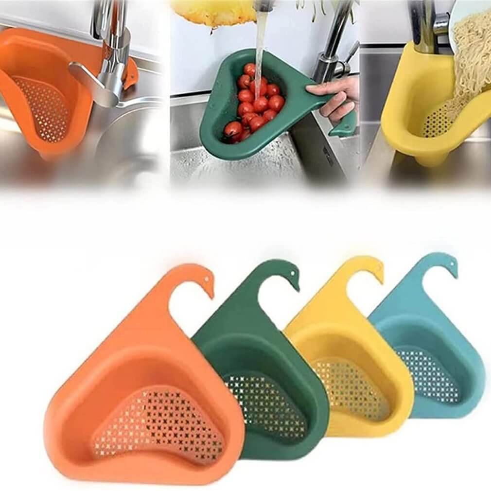 Filtro de Pia de Silicone Ergonômico (Cisne Drain) G7P23 - Filtro de Pia de Silicone Ergonômico (Cisne Drain) Casa Tech Loja 