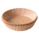 Forro de Papel de Pergaminho à Prova de Óleo Protetor Descartável Antiaderente Absorvente Para Air Fryer G7P19 - Forro de Papel de Pergaminho à Prova de Óleo Protetor Descartável Antiaderente Absorvente Para Air Fryer Casa Tech Loja 50 peças - 16cm 