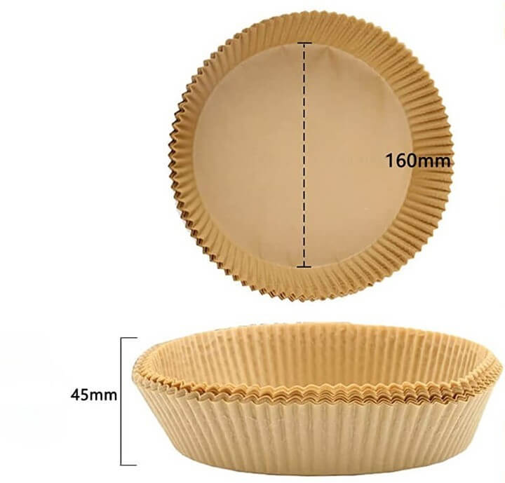 Forro de Papel de Pergaminho à Prova de Óleo Protetor Descartável Antiaderente Absorvente Para Air Fryer G7P19 - Forro de Papel de Pergaminho à Prova de Óleo Protetor Descartável Antiaderente Absorvente Para Air Fryer Casa Tech Loja 