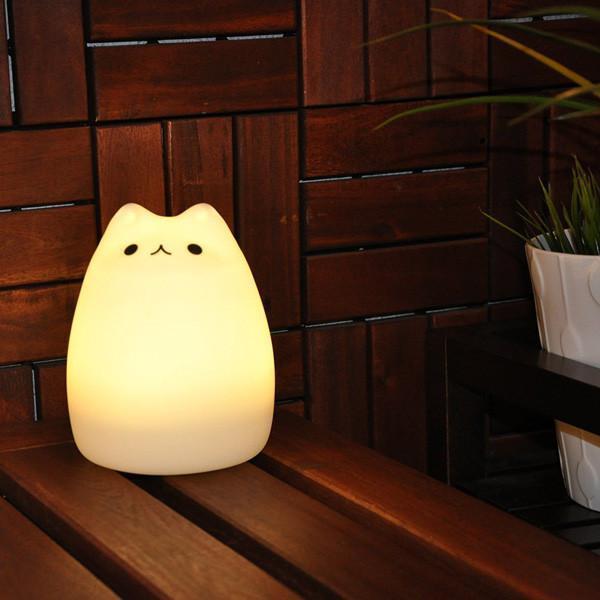 Gato Abajur - Luminária que Troca de Cor com Sensor de Toque G1P36 - Gato Abajur Casa Tech Loja 