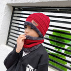 Gorro de Frio com Cachecol Forrado - Inverno 2022 G8P13 Casa Tech Loja 