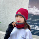 Gorro de Frio com Cachecol Forrado - Inverno 2022 G8P13 Casa Tech Loja 