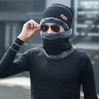 Gorro de Frio com Cachecol Forrado - Inverno 2022 G8P13 Casa Tech Loja 