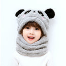 Gorro de Frio Infantil Panda G8P10 Casa Tech Loja Cinza 