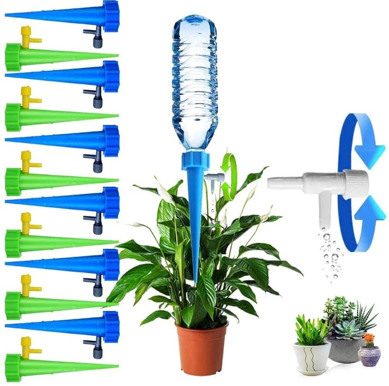 Gotejador para Jardim - Regador Automático (Kit 12pcs) JEP09 - Gotejador para Jardim - Regador Automático (Kit 12pcs) Casa Tech 
