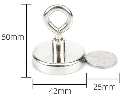 Ímã de Neodímio Super Forte (Anzol Magnético) UTI11 - Ímã Néodimio Casa Tech Loja 66KG 